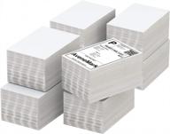 avenemark fanfold 4 x 6 direct thermal labels (pack of 4000), thermal shipping labels,500 labels per stack,8 stacks - shipping label for zebra, rollo, munbyn thermal printer logo