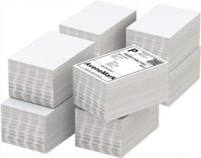 img 4 attached to AveneMark Fanfold 4 X 6 Direct Thermal Labels (Pack Of 4000), Thermal Shipping Labels,500 Labels Per Stack,8 Stacks - Shipping Label For Zebra, Rollo, MUNBYN Thermal Printer