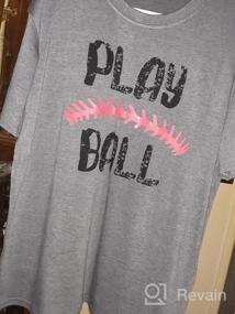 img 5 attached to Women'S Casual Baseball Tee Shirt With Play Ball Design - Letter Printed Softball Graphic Top For Optimal Style And Comfort