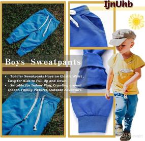 img 2 attached to 👖 IjnUhb Adjustable Waist Toddler Boys Sweatpants & Unisex Girls Pants - Casual Baby Joggers with Drawstring