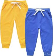 👖 ijnuhb adjustable waist toddler boys sweatpants & unisex girls pants - casual baby joggers with drawstring логотип