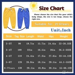 img 3 attached to 👖 IjnUhb Adjustable Waist Toddler Boys Sweatpants & Unisex Girls Pants - Casual Baby Joggers with Drawstring