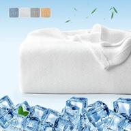 bamboo cooling blanket by luxear - perfect for all seasons, extremely soft and breathable for hot sleepers and night sweats, arc-chill technology for summer, lightweight cold blanket with q-max>0.3 logo
