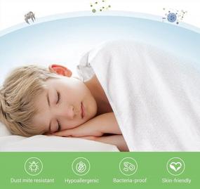 img 2 attached to Bamboo Cooling Blanket By LUXEAR - Perfect For All Seasons, Extremely Soft And Breathable For Hot Sleepers And Night Sweats, Arc-Chill Technology For Summer, Lightweight Cold Blanket With Q-Max>0.3