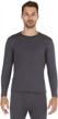 stay warm and comfortable with bodtek men's premium fleece-lined thermal underwear shirt logo
