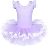 👗 baohulu diamond princess leotard skirt - purple girls' clothing ideal for active wear логотип