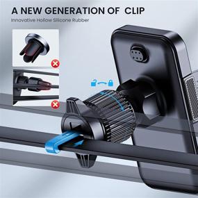 img 3 attached to 📱 CINDRO Car Phone Holder Mount: Upgraded Hook Clip for Air Vent, Thick Case Friendly - Universal Fit for iPhone and Android Smartphones