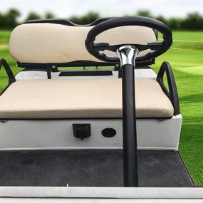 img 2 attached to 🏌️ 10L0L Universal 12.5 inch Golf Cart Steering Wheel for EZGO TXT RXV, Club Car DS Precedent, Yamaha G29 Drive and others - Light Gray" -> "10L0L Universal 12.5 Inch Golf Cart Steering Wheel - EZGO TXT RXV, Club Car DS Precedent, Yamaha G29 Drive and More - Light Gray