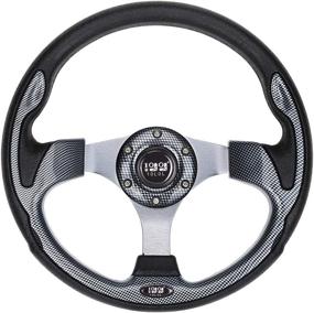 img 4 attached to 🏌️ 10L0L Universal 12.5 inch Golf Cart Steering Wheel for EZGO TXT RXV, Club Car DS Precedent, Yamaha G29 Drive and others - Light Gray" -> "10L0L Universal 12.5 Inch Golf Cart Steering Wheel - EZGO TXT RXV, Club Car DS Precedent, Yamaha G29 Drive and More - Light Gray