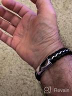 img 1 attached to Maximize Style with SERASAR's Joy Genuine Leather Bracelet for Men review by Richard Basque