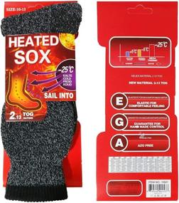 img 3 attached to Warm Up Your Winter With USBingoshop'S Insulated Men'S Thermal Socks - 2 Pairs