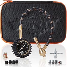 img 4 attached to 🚀 Grit Performance Heavy Duty Tire Pressure Gauge (0-60 PSI) with Custom Foam Case, Chrome Caps & Valve Core Repair Tool - Rapid Air Pressure Gauge, Ideal for Offroad 4x4 Tires, Includes Tire Deflators and Other Accessories