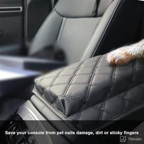 img 1 attached to 🚗 Enhance Your 2022 Hyundai Tucson NX4 with SXCY Armrest Cover: Console Cushion Pad, Seat Box Protection, and Interior Accessories!