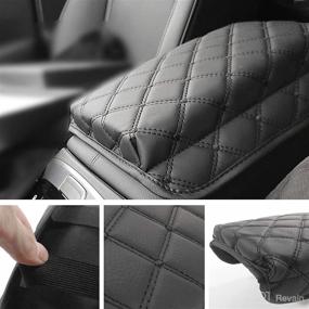 img 2 attached to 🚗 Enhance Your 2022 Hyundai Tucson NX4 with SXCY Armrest Cover: Console Cushion Pad, Seat Box Protection, and Interior Accessories!