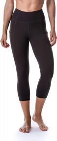 img 3 attached to Get Your Fitness Game On Point With Ritiriko'S High Waisted Yoga Pants: Crop Workout Leggings With Tummy Control & Handy Side Pockets For Women