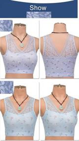 img 1 attached to Romantic Floral Lace Front Cover Push-Up Sports Bra With Removable Padding For Women - Seamless Design