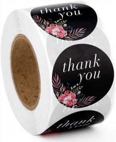 img 3 attached to 🎉 Methdic Thank You Stickers Labels Roll for Business Events, Gifts, Favors, Birthdays, Baby Showers, Weddings - 1 Roll of 500 Labels, 1.5'' Waterproof (Thankyou-C)