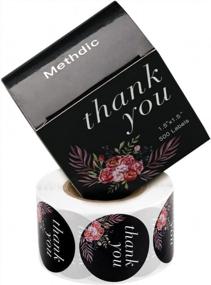 img 4 attached to 🎉 Methdic Thank You Stickers Labels Roll for Business Events, Gifts, Favors, Birthdays, Baby Showers, Weddings - 1 Roll of 500 Labels, 1.5'' Waterproof (Thankyou-C)