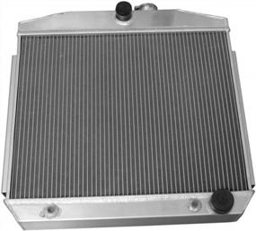 img 4 attached to High-Quality Blitech Aluminum Radiator For 1955-1957 Chevy Bel Air, Del Ray, One-Fifty, And Two-Ten Series With V8 Or 6CYL Core