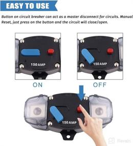 img 2 attached to KEDAKEJI 12-48 Volt DC 150A Circuit Breaker Manual Reset