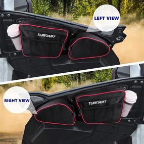 img 3 attached to 🚪 RZR Door Bags by Turnart, UTV Storage Bag with Knee Pad, High Capacity, Compatible with 2014-2022 Polaris RZR XP 1000 XP4 1000 S900 & 1000 Turbo & Turbo S