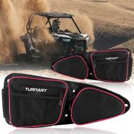 🚪 rzr door bags by turnart, utv storage bag with knee pad, high capacity, compatible with 2014-2022 polaris rzr xp 1000 xp4 1000 s900 & 1000 turbo & turbo s логотип