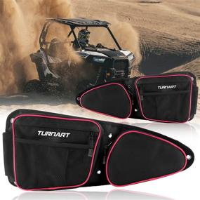 img 4 attached to 🚪 RZR Door Bags by Turnart, UTV Storage Bag with Knee Pad, High Capacity, Compatible with 2014-2022 Polaris RZR XP 1000 XP4 1000 S900 & 1000 Turbo & Turbo S