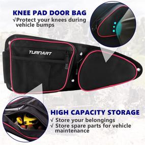 img 1 attached to 🚪 RZR Door Bags by Turnart, UTV Storage Bag with Knee Pad, High Capacity, Compatible with 2014-2022 Polaris RZR XP 1000 XP4 1000 S900 & 1000 Turbo & Turbo S