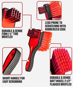 img 2 attached to 🧼 Adam's Double Sided Car Detailing Brush: Wheel Brush &amp; Tire Brush for Effective Wheel Cleaning