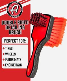 img 3 attached to 🧼 Adam's Double Sided Car Detailing Brush: Wheel Brush &amp; Tire Brush for Effective Wheel Cleaning