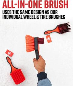 img 1 attached to 🧼 Adam's Double Sided Car Detailing Brush: Wheel Brush &amp; Tire Brush for Effective Wheel Cleaning