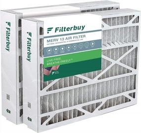 img 4 attached to Filterbuy 17.5X21X5 Air Filter MERV 13 Optimal Defense (2-Pack), Pleated HVAC AC Furnace Air Filters Replacement For Rheem, Ruud, And Protech (Actual Size: 17.13 X 20.63 X 4.38 Inches)