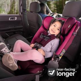 img 1 attached to Diono Radian 3RX 3-In-1 Rear And Forward Facing Convertible Car Seat, Adjustable Head Support & Infant Insert, 10 Years 1 Car Seat Ultimate Safety And Protection, Slim Fit 3 Across, Pink Blossom