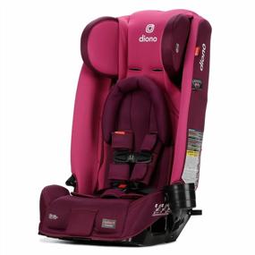 img 4 attached to Diono Radian 3RX 3-In-1 Rear And Forward Facing Convertible Car Seat, Adjustable Head Support & Infant Insert, 10 Years 1 Car Seat Ultimate Safety And Protection, Slim Fit 3 Across, Pink Blossom