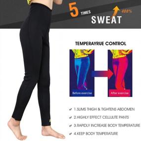 img 2 attached to Slim Down And Sweat It Out With Gowhods Women'S Sauna Pants - Leg-Slimming, Fat Burning, And Skin-Smoothing Gym Leggings For Any Workout