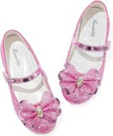 furdeour unicorn princess birthday uni pink girls' shoes - flats logo