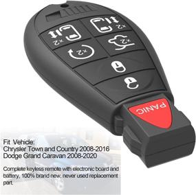 img 2 attached to 7 Button Remote Fob Compatible With 2008-2016 Chrysler Town And Country/ 2008-2019 Dodge Grand Caravan