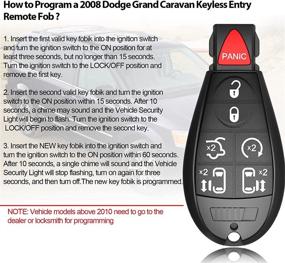 img 3 attached to 7-кнопочный пульт дистанционного управления, совместимый с 2008-2016 Chrysler Town And Country/ 2008-2019 Dodge Grand Caravan