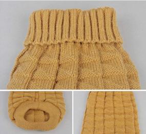 img 1 attached to Small Dog & Cat Turtleneck Sweater Pullover - Soft Warm Clothes For Kittens, Chihuahuas, Teddy Bears, Poodles & Pugs