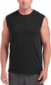 img 3 attached to Performance Cotton Muscle Men's Clothing by Amazon Essentials for Enhanced Results