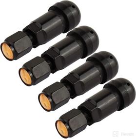 img 2 attached to 🔒 TOMALL TPMS Black Bolt-in Tire Valve Stem Caps: Ensuring Safety with Explosion-Proof Inner Tube Valve