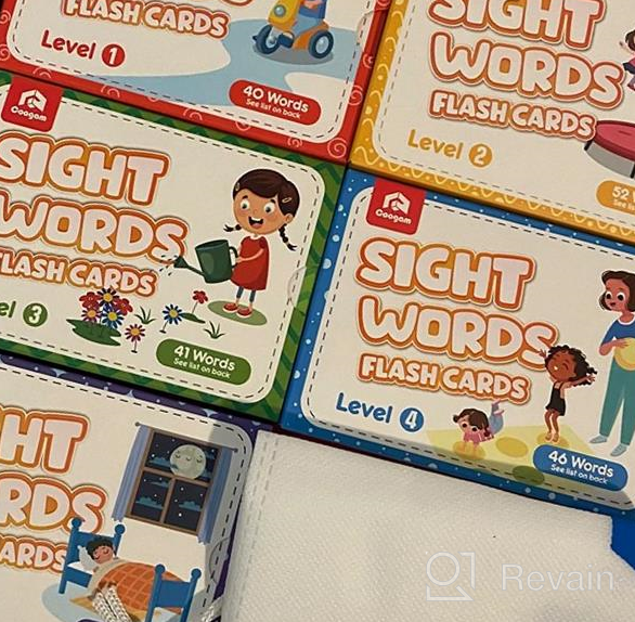 img 1 attached to Coogam Sight Words Flashcards - 220 Dolch Sightwords Game With Pictures & Sentences,Literacy Learning Reading Cards Toy For Kindergarten,Home School Kids 3 4 5 Year Old review by Anthony Wiley