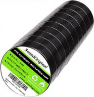 10 pack soundoriginal electrical tape – 3/4-inch by 30 feet, 600v dustproof adhesive for home, auto and power circuit wiring логотип