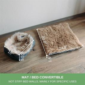 img 3 attached to 🐱 Stay Cozy with the PetFelix Self-Warming Cat Bed Mat: Machine Washable, Plush Non-Skid Design - Perfect for Indoor Use and Carriers