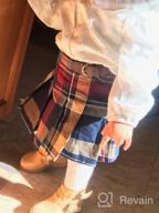 img 1 attached to Enhanced SEO: Henry Pleated Buckle Detail Skirts & Skorts for Girls review by Matthew Carr