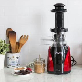 img 3 attached to Tribest Slowstar SW-2000 Red Cold Press Juicer & Juice Extractor With Mincer