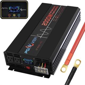 img 2 attached to ⚡️ 2000W Power Inverter: Pure Sine Wave Car Inverter with Wireless Remote, LCD Display & Triple AC Outlets - Ideal for Travel, Camping & Power Outage