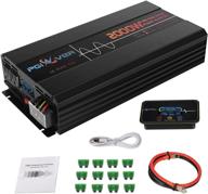 ⚡️ 2000w power inverter: pure sine wave car inverter with wireless remote, lcd display & triple ac outlets - ideal for travel, camping & power outage logo