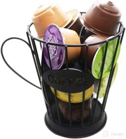 img 3 attached to ☕ Compact Coffee Pods Holder Basket: Convenient Kitchen Counter Storage for Espresso Capsules (Small)