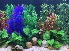 img 1 attached to Artificial Plants Aquarium Decorations Plastic Fish & Aquatic Pets